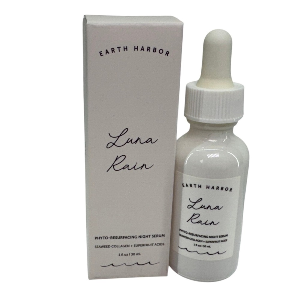 Earth Harbor Luna Rain Phyto Resurfacing Night Serum 1oz New